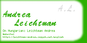 andrea leichtman business card